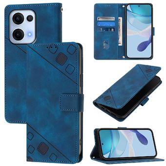 Capa ZURSANA para OPPO Reno 13 | Flip | Couro PU | À Prova de Choque | Suporte Dobrável | Fecho Magnético | Azul - 1