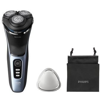 Máquina de Barbear Philips 3000 series Shaver 3000 Series S3243/12 Máquina de barbear elétrica a húmido e a seco | Azul - 1