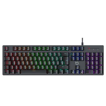 Teclado Gaming com Fios Hiditec GK400 ARGB | Preto - 1