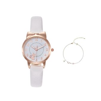 Relógio + Pulseira para Criança CO-Phénix | Menina - Branco - 1
