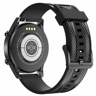 Bracelete de Silicone textura de fibra de carbono, cintas ajustáveis de 22mm, preto Magunivers para Suunto 9 Peak/Samsung Galaxy Watch3 45mm/Watch 46mm R800 - 1