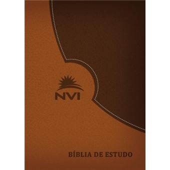 Biblia De Estudo Nvi - Marrom E Marrom Escuro - 1
