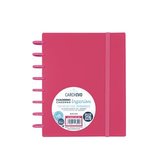 Caderno A5 Pautado Ingeniox Intense com Elástico | 100 Folhas - Vermelho 66005012 - 1