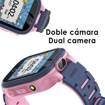 Smartwatch Gamer Infantil DAM S23 |  14 Jogos |  Câmara Dupla para Fotos e Vídeo - Rosa - 1