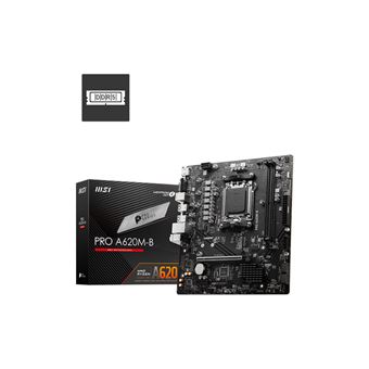 Motherboard MSI PRO A620M-B | Preto - 1