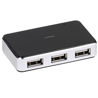Hub de Interface Vivanco IT USBHUB4PWR | Preto - 1