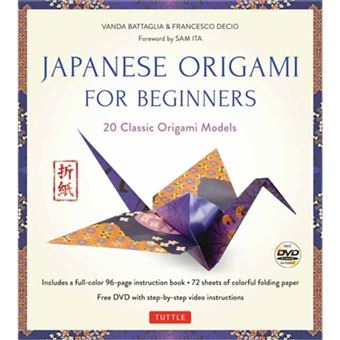 Japanese Origami For Beginners 20 Classic Origami Models Kit With 96Page Origami Book, 72 Highquality Origami Papers And Instructional Dvd Great For Kids And Adults - 1