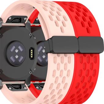 Pack Antiimpacto 2x Bracelete SnapFlow para Garmin Fenix 8 51 mm amoled | Rosa e Vermelho - 1
