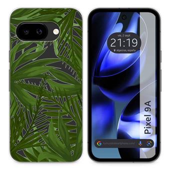 Capa de Silicone Transparente Tumundosmartphone para Google Pixel 9a 5G | Desenhos de selva - 1