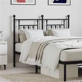 Cabeceira de substituição vidaXL | 120 cm | metal preto - 1