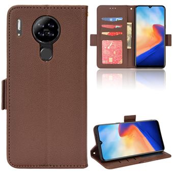 Capa FOXDOCK para Blackview A80/A80S | Prova de Choque | Magnética| TPU | Suporte para Cartão | Castanho - 1