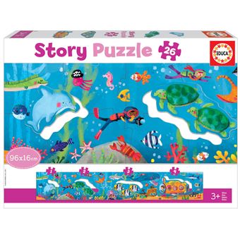 Puzzle Educa Story Mundo Submarino 18902 | 26 Peças - 1