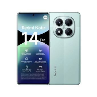Smartphone Xiaomi Redmi Note 14 Pro 5G | 256GB/8GB | Dual SIM | Verde - 1