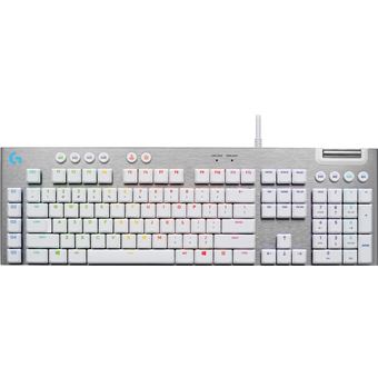 Teclado Gaming com Fios Logitech G 920-011357 | Idioma: Nórdico | Branco - 1