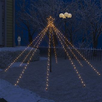 Iluminação Cascata para Árvore Natal vidaXL int/ext 400 luzes LED 2 - 5 m -  Decorações de Natal - Compra na 