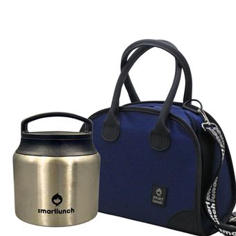Set Lancheira Eve e Termo de Inox | 630ml | Azul - 1