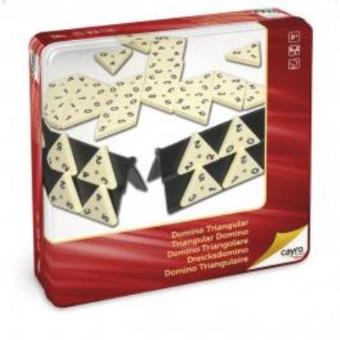 Jogo Dominó Triangular Caixa de Metal - 1