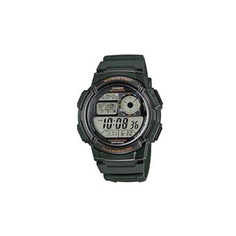 Relógio Homem CASIO WORLD TIME ILLUMINATOR - 5 Alarms, 10 Year battery AE-1000W-3A - 1