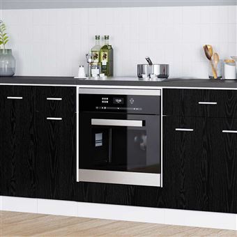 Armário suspenso vidaXL | Carvalho Preto | 60 x 46 x 81,5 cm - 1