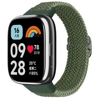 Bracelete em Nylon Trançada Ajustável Antiimpacto para Redmi Watch 3 Active | Verde - 1