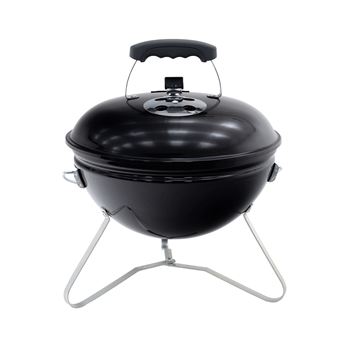 Churrasqueira a Carvão Portátil de Mesa Kekai Tahoe | 37x37x44 cm | Tampa com Sistema de Transporte e Bloqueio | Esmaltado Preto - 1