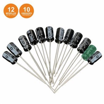 Kit de 120 Condensadores Electrolíticos - 1