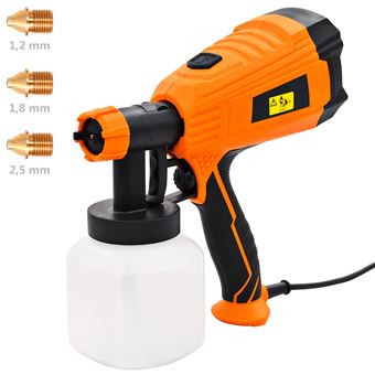 Pistola de Pintura Elétrica vidaXL com 3 bicos 500 W 800 ml - 1