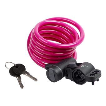 Cadeado de Cabo M-Wave 233868 | Rosa - 1