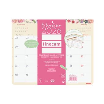 Calendário de Parede Magnético 2026 Finocam Design | 25x20cm - 1