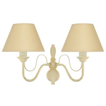 Candeeiro de Parede Tosel Carcassonne | 20 cm | 2 Luzes - Creme - 1