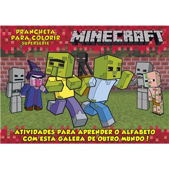 Minecraft - Prancheta para Colorir - Supersérie - 1