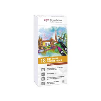 Tombow ABT-18P-3 caneta de feltro Fina 18 peça(s) Multi cor - 1