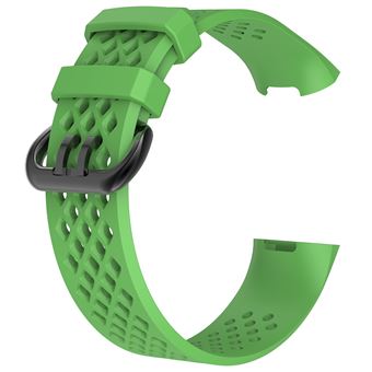 Pulseira de Silicone WISETONY para Fitbit Charge 3 6.5-9inch Verde - 1
