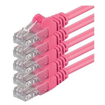 cabo de rede 1aTTack 5m Cat6 UTP  U/UTP (UTP) Magenta - 1