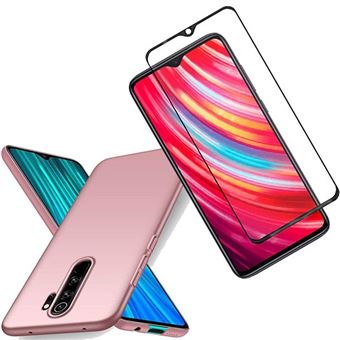 Kit Película de Vidro 5D Full Cover com Capa SlimShield Phonecare para Xiaomi Redmi Note 8 Pro Rosa - 1