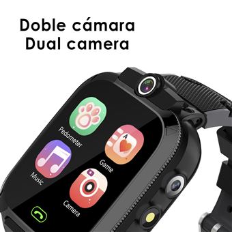 Smartwatch Infantil DAM S27 | Câmara Dupla para Fotos e Vídeos - Preto - 1