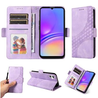 Capa FLOODKING para Samsung Galaxy A06 | Design Acolchoado | Couro PU Premium | Roxo - 1