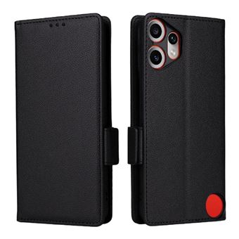 Capa ZURSANA para Nothing CMF Phone 2 Pro | Flip | Pele PU | Fecho Magnético | Porta-cartões | Preto - 1