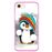 Capa Hapdey para iPhone 7 - 8 Design Pinguim Bebé em Silicone Flexível e TPU Cor-de-Rosa_0