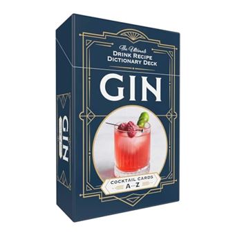 Gin Cocktail Cards A–Z: The Ultimate Drink Recipe Dictionary Deck (Cocktail Recipe Deck) - 1