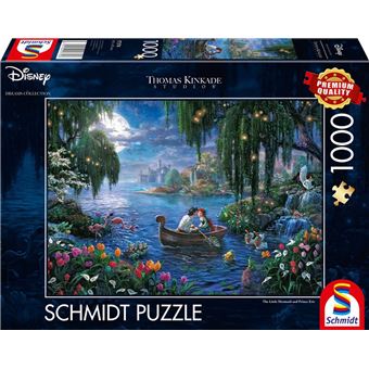 Puzzle Schmidt Spiele Desenhos Animados Thomas Kinkade Studios: Disney Dreams Collections - The Little Mermaid and Prince Eric | 1000 Peças - 1