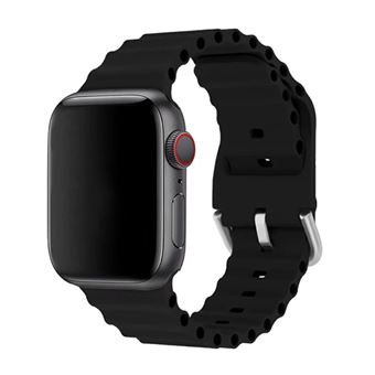 Bracelete Silicone Ocean Waves Phonecare para Apple Watch Series 10 - 42mm | Preto - 1
