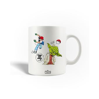 Caneca Maniacase Yoda e Ash Ketchum Star Wars Pokémon - 1