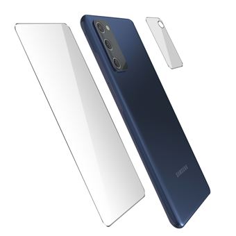 Película Avizar para Galaxy S20 FE Protecção do ecrã e da câmara traseira em Vidro Temperado - 1
