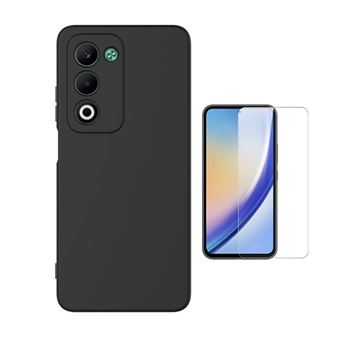 Kit Vidro Temperado Cleargorilasglass + Capa Proteção Silicone GIFT4ME para Oppo A5 4G | Preto - 1