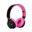 Auscultadores Bluetooth Magunivers ROMIX LED Aux-In/Mic/TF Cartão Rosa_2