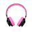 Auscultadores Bluetooth Magunivers ROMIX LED Aux-In/Mic/TF Cartão Rosa_3