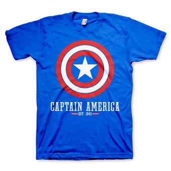 T-shirt Captain America Logo | Azul | XL - 1