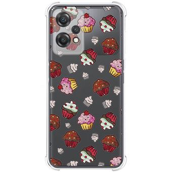 Capa Tumundosmartphone de silicone anti-choque para Oneplus Nord CE 2 Lite 5G desenhos de muffins de design - 1
