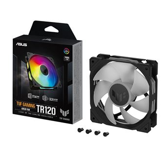 Ventoinha para Pc ASUS TUF Gaming TR120 ARGB Fan - Single Pack | Preto - 1